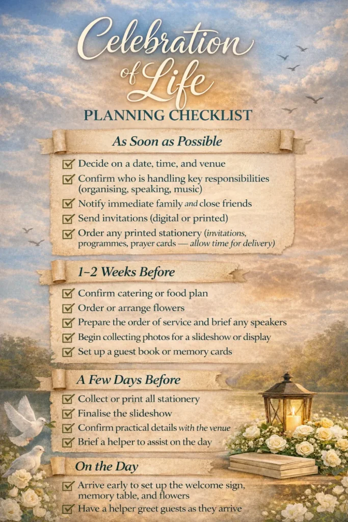 Celebrate a life well lived 🌿 Learn how to plan a beautiful and personal celebration of life, from choosing a location to meaningful details that reflect your loved one’s story. #MemorialPlanning #LifeCelebration